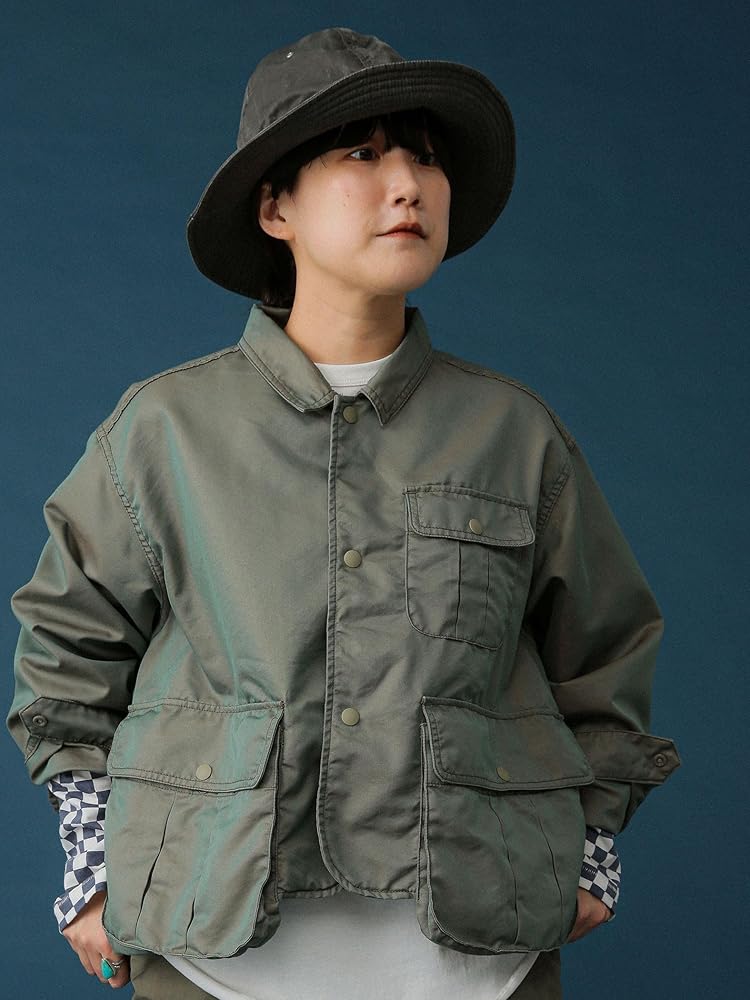 Amazon.co.jp: [ビームスボーイ] ブルゾン シャンブレー ギャバ