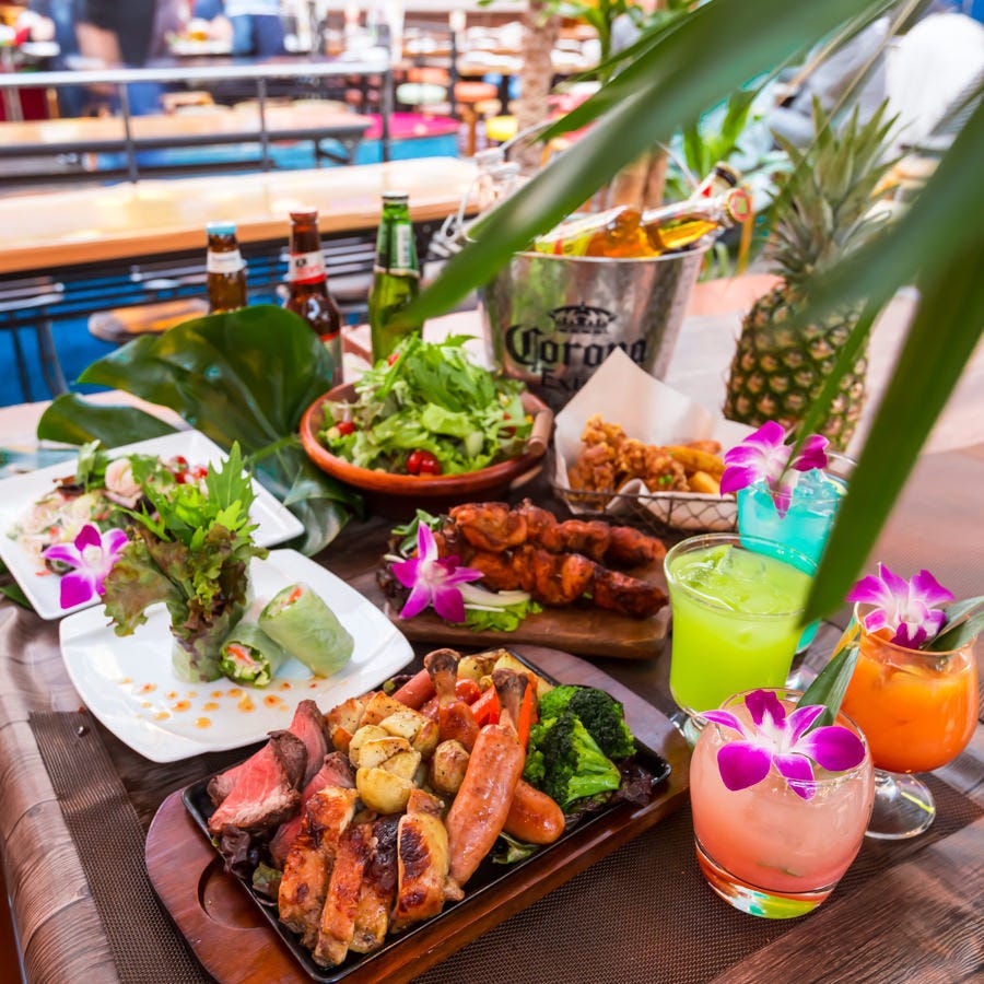 手ぶらBBQ食べ放題×ハワイアンビアガーデン スカイグリル 新宿店（新宿