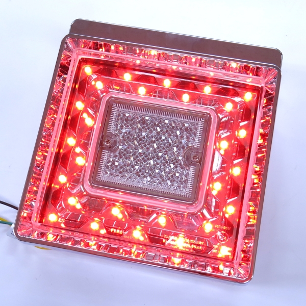 JB テールランプ 角型 2連 LED デコトラ JB角型LEDテールランプ 2連