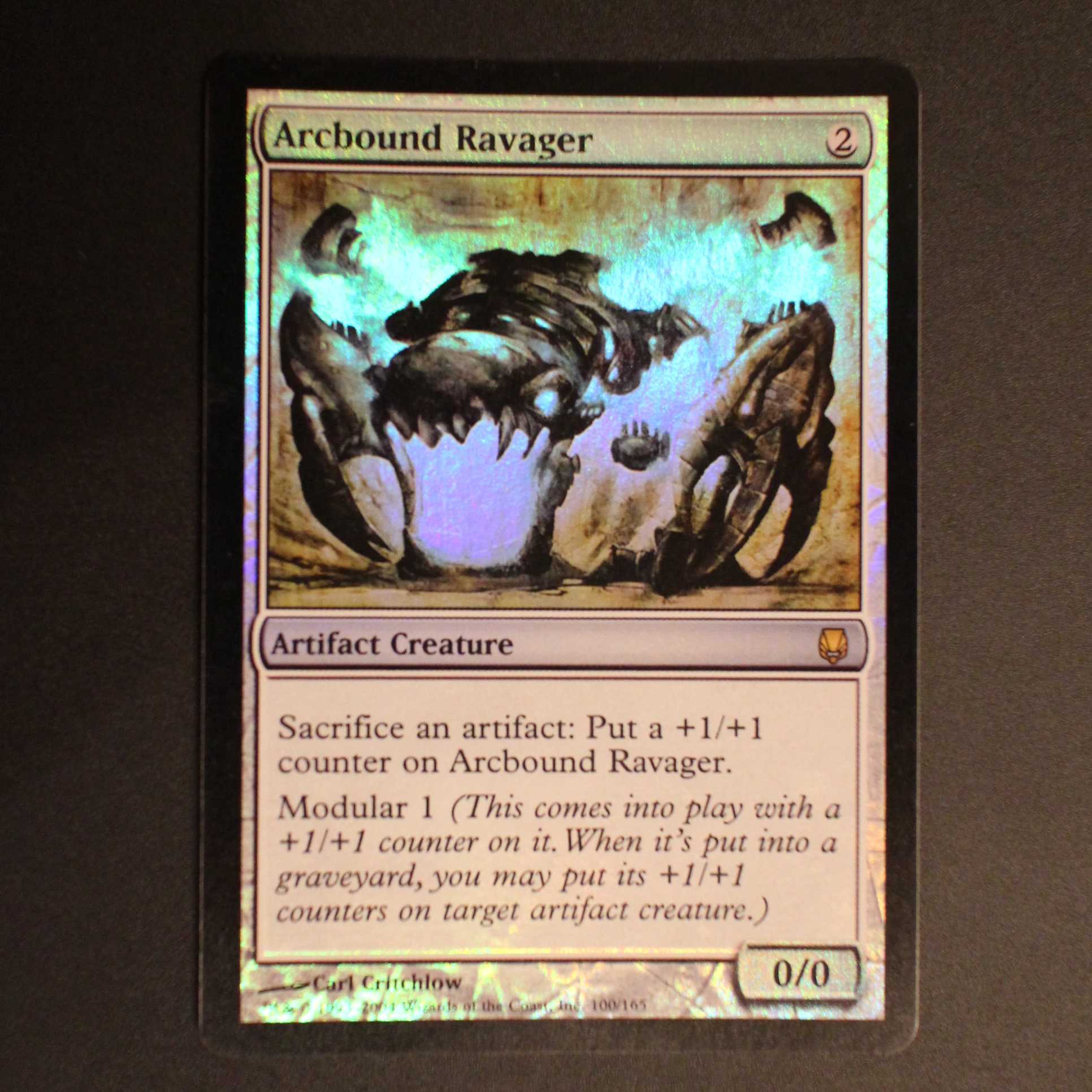 電結の荒廃者 Arcbound Ravager プロモ Artist proof Foil《電結の