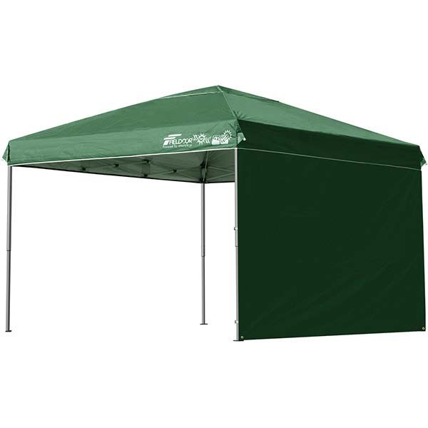 ワンタッチ タープテント 3m カーキ UVカット 4枚耐水専用横幕 3段階