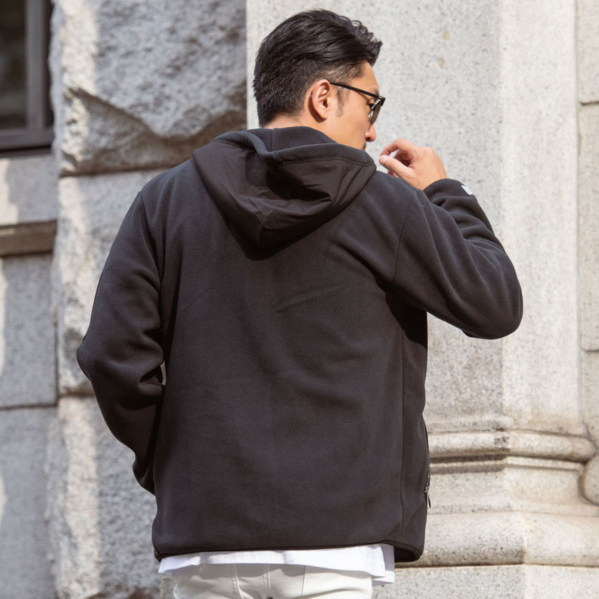 VIOLA パーカー メンズ 長袖 ボア フリース ブルゾン ジップアップ