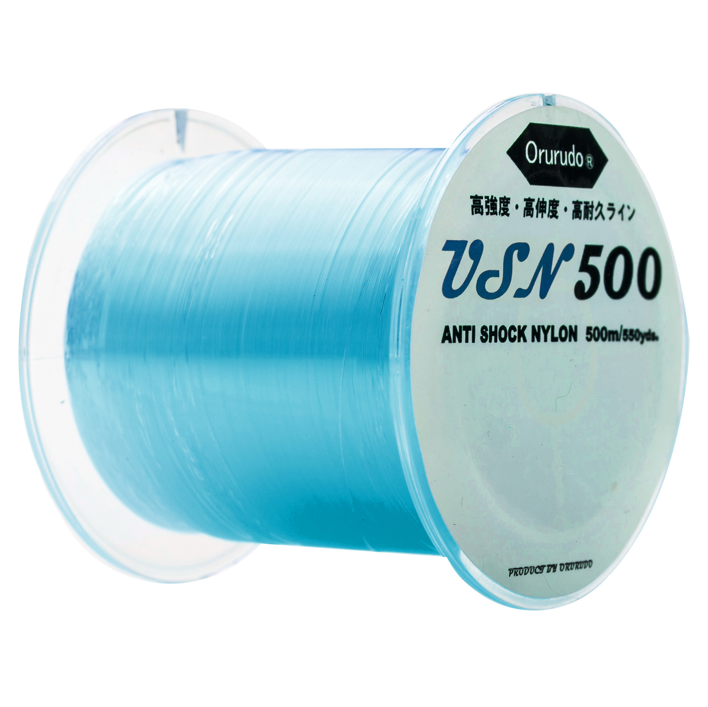 オルルド釣具 ナイロンライン USN500 釣り糸 0.4号〜10号 5カラー 2個