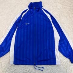 レア NIKE ナイキ サッカージャージ バックプリント 00s ブルー L