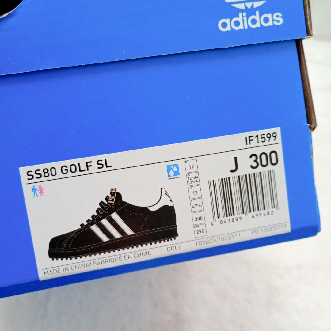 ❣️新品❣️adidas SS80 GOLF SL ゴルフシューズ 黒×金 30