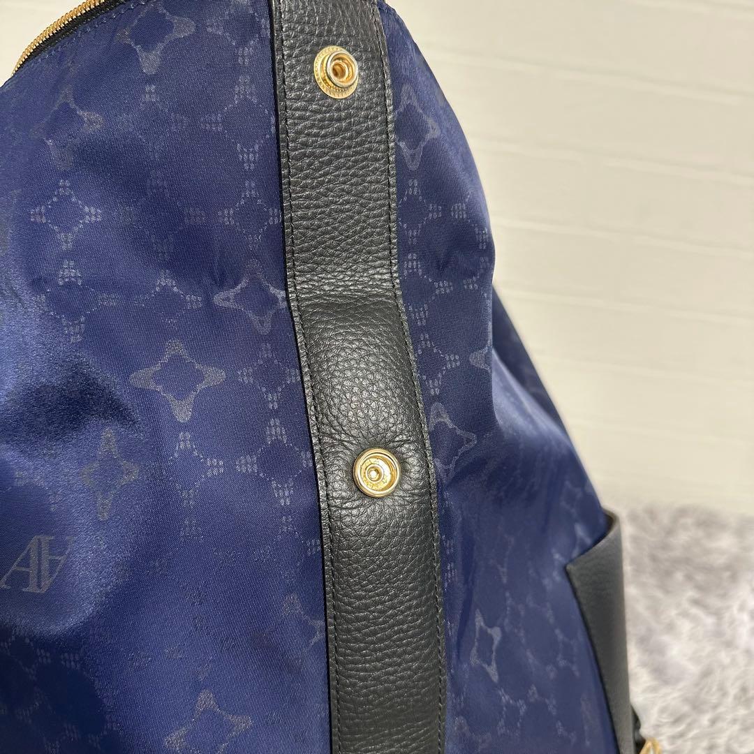 極美品　アタオ　ATAO リュック　バックパック　マッシュルーム　ネイビー　黒