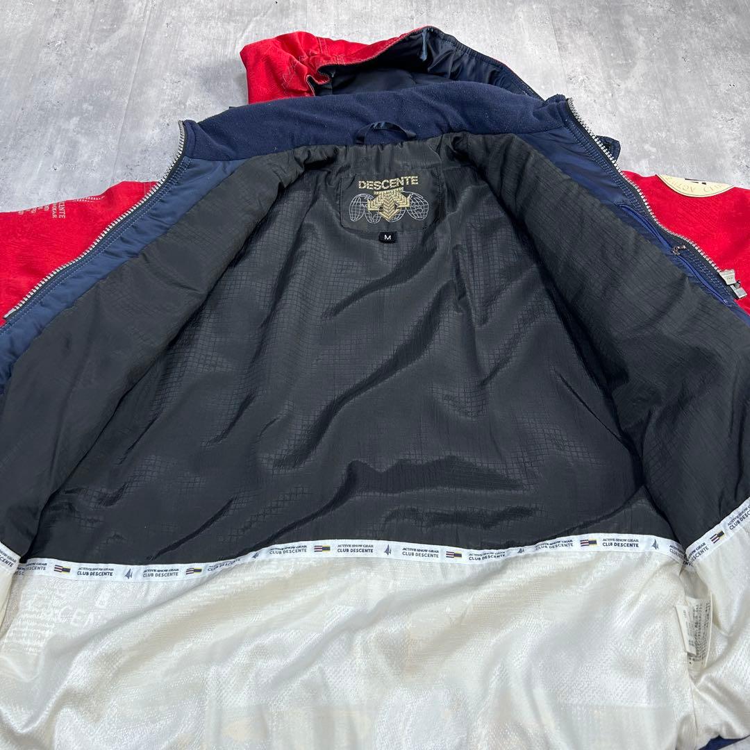 Z240 クラブ デサント スキーウェア 上下セット 赤 メンズ M 日本製